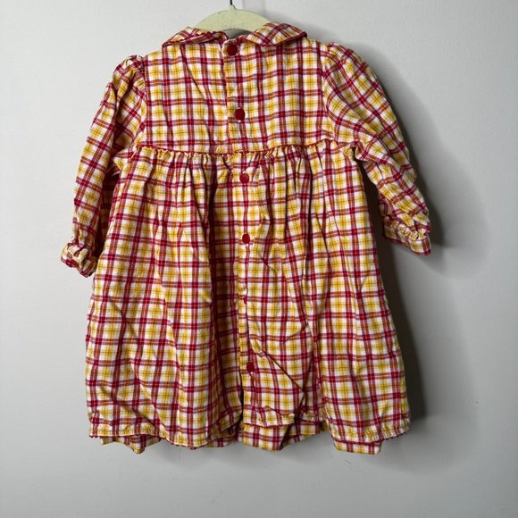 Absorba Red/Yellow Mon Petit Chickadee Dress Girls 18 Months - Picture 4 of 6